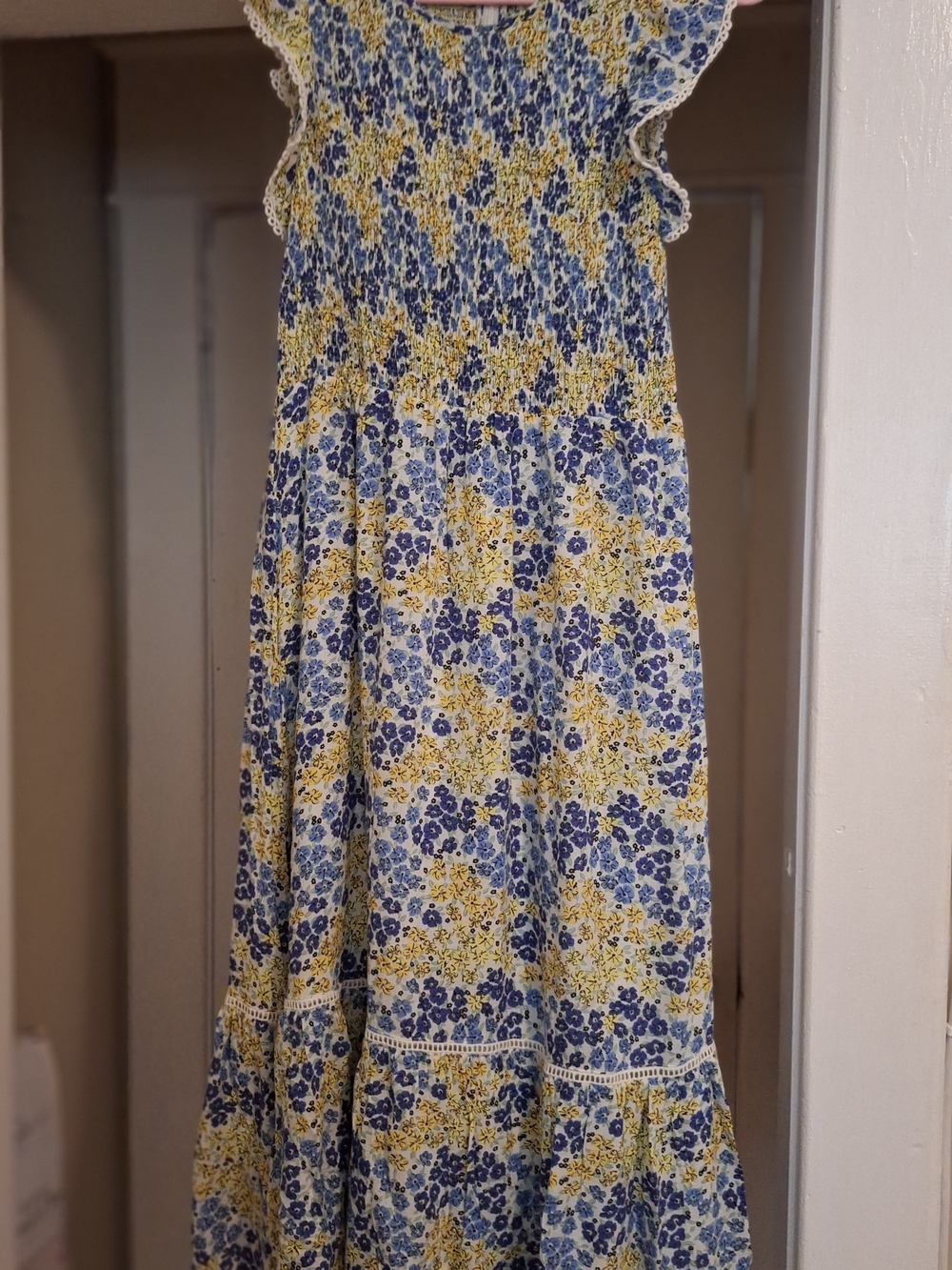 Lost + Wander Blue and Yellow Floral Dress - Picture 2 of 8